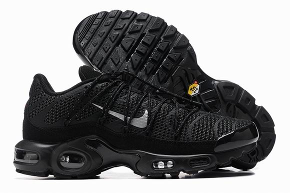 Nike Air Max Plus Utility Black Silver Mens Shoes-145 - Click Image to Close